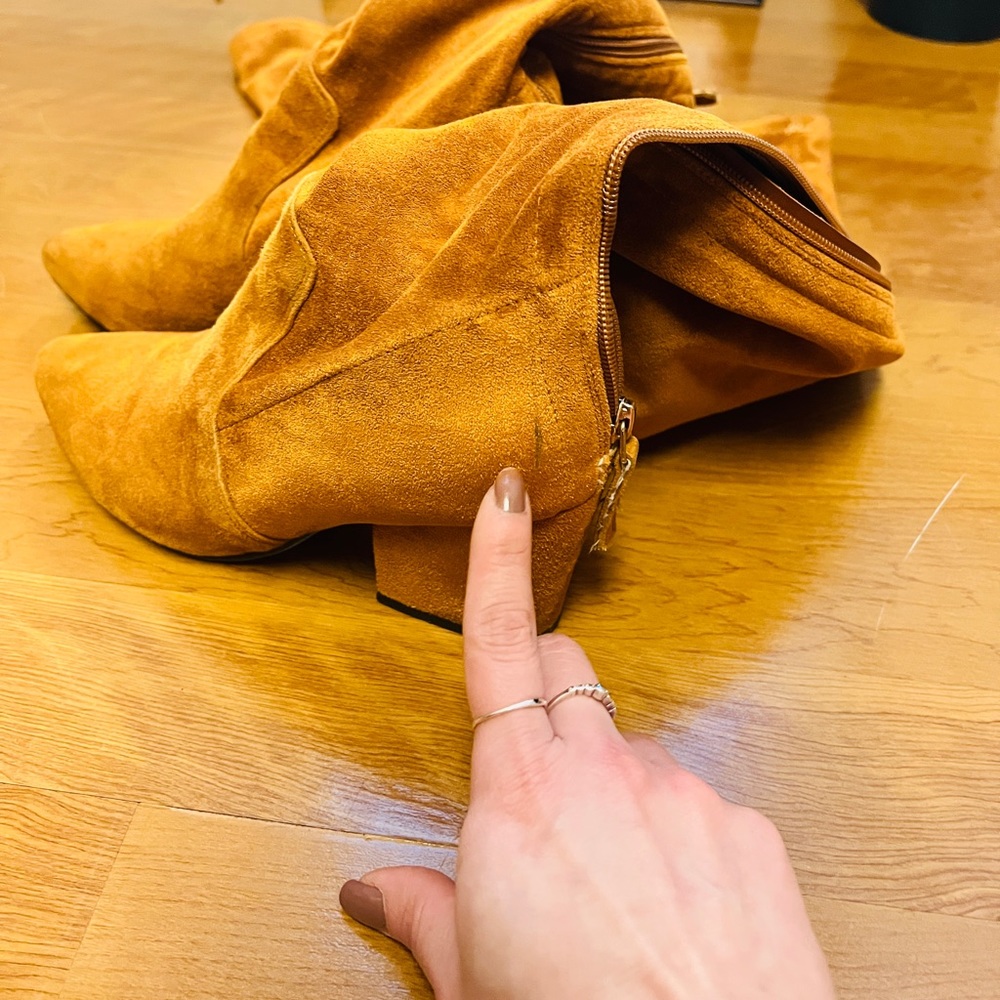 🚫SOLD🚫 Italian Suede Leather Over The Knee Boots - Picture 8 of 12